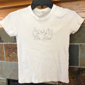 J GALT (Brandy Melville Brand) On Fire T-Shirt, S